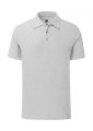 Heren Polo fitted 65-35 Fruit of the Loom 63-042-0 Heather Grey